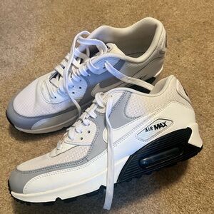 Nike air max 90. White black and grey. Size 9 women’s.